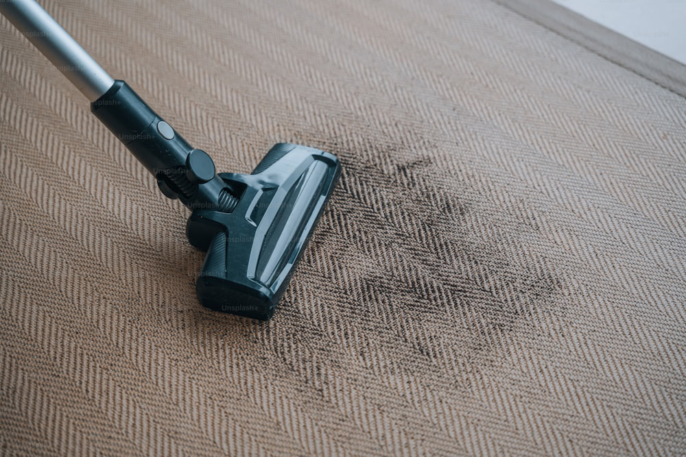 A vacuum cleaner on a stain
