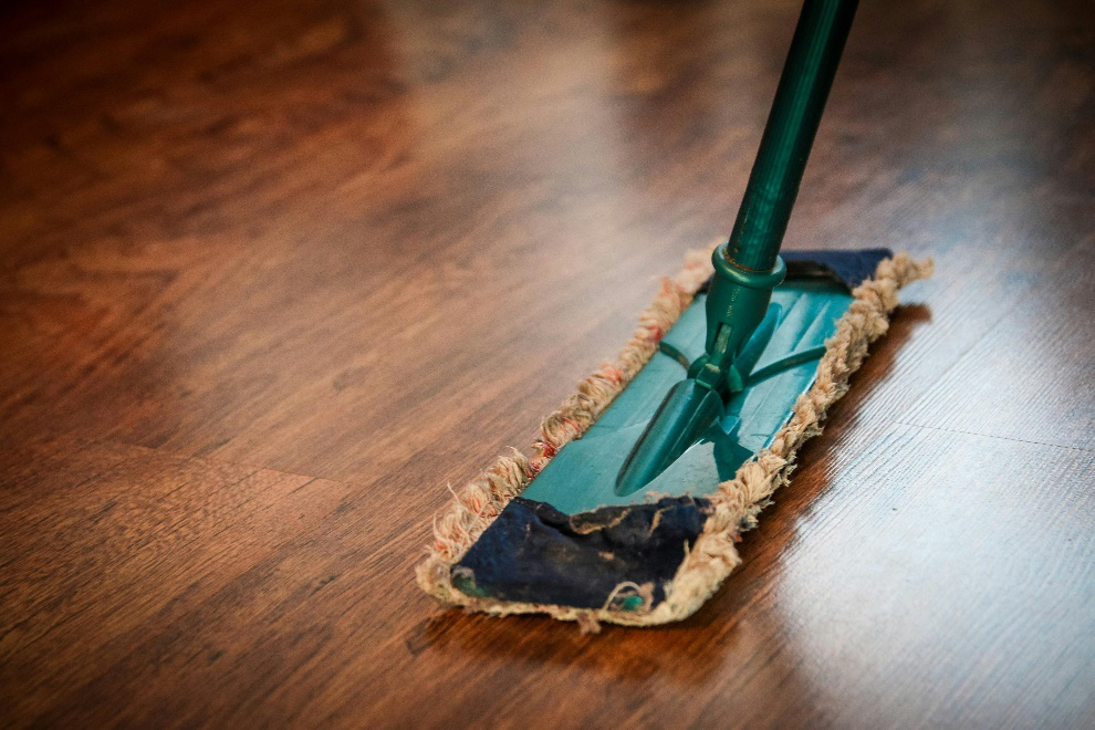 Mop on a floor